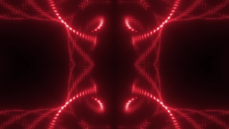 Red Glowing Dot Pattern
