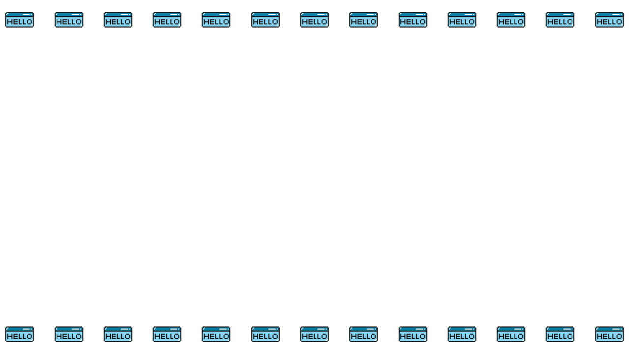 Pixel Art Browser HELLO Frame Animated Overlay 1080p Transparent 30 fps (2).mov