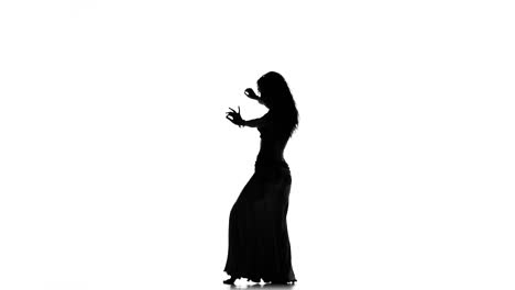 belly dancer silhouette