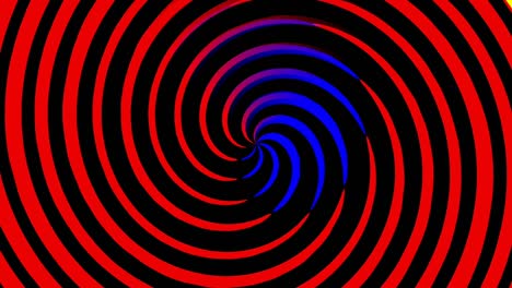 a colorful spiral spins on the screen in a seamless loop