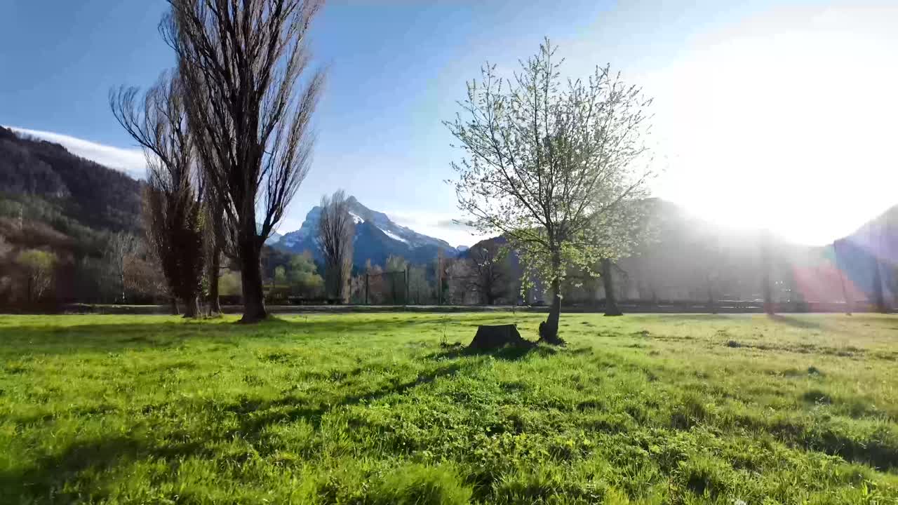 발렌시의 광활한 풍경 스위스, 인기 있는 관광 명소