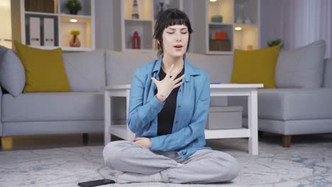una joven motivada por sí misma.
