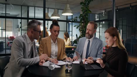 business meeting in modern office