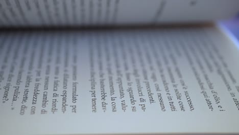 book pages turn quickly slow motion