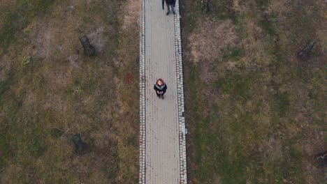 drone footage of field nature