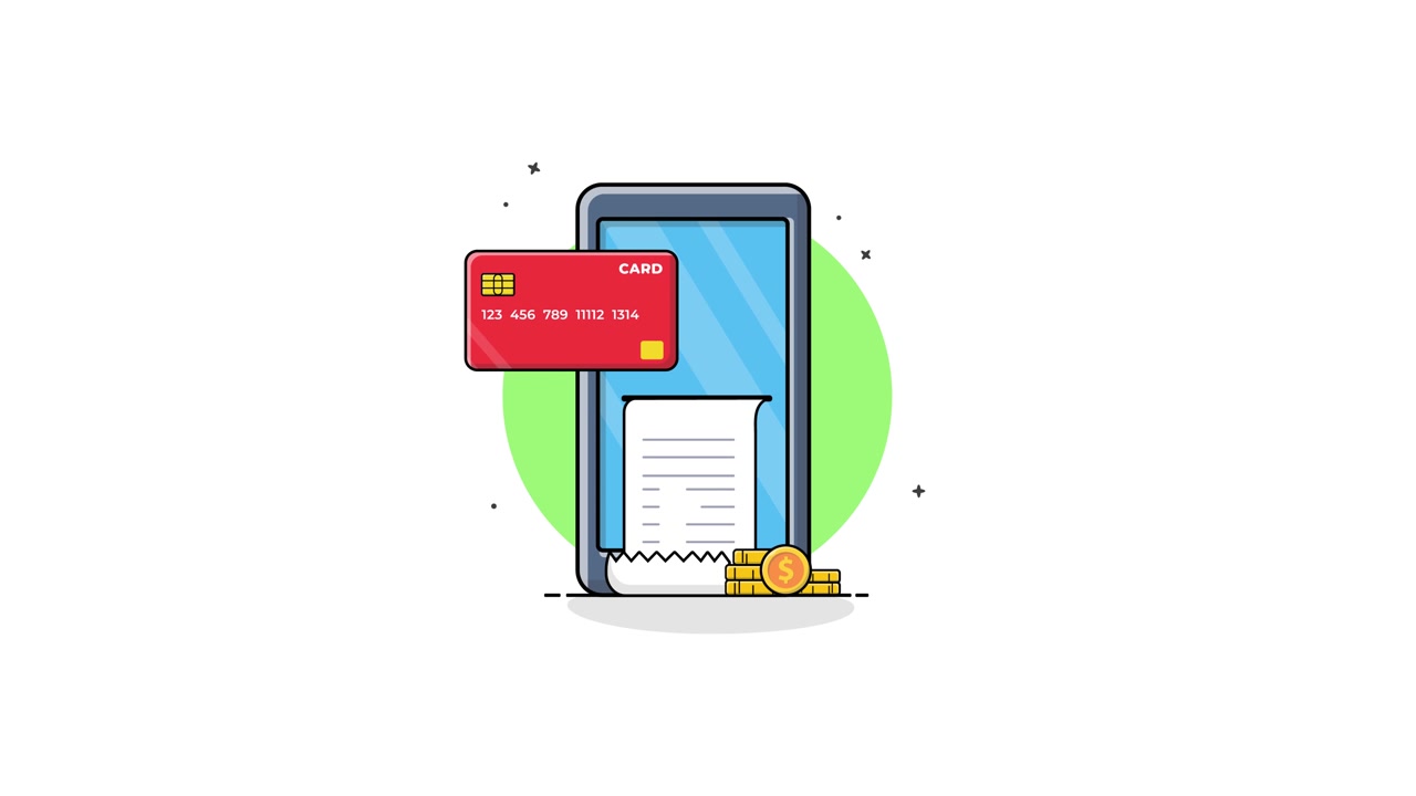 Mobile Payment Transaction with Credit Card and Digital Receipt