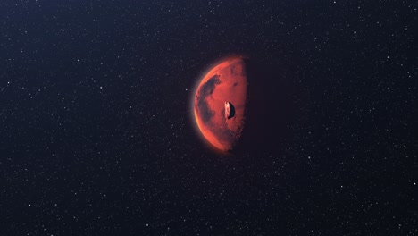 marte en el espacio