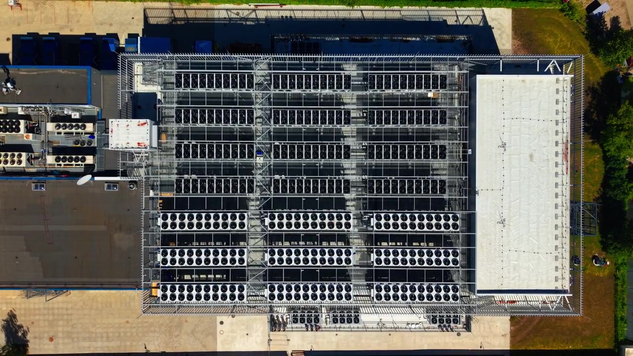 Industrial cooling systems symbolize technological power, digital resilience