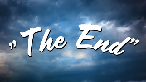 the end message for a movie ending