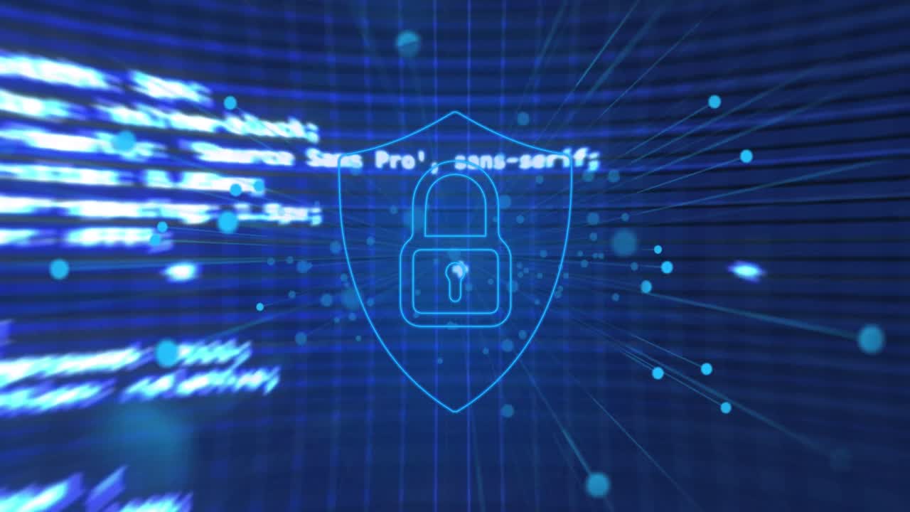 animación de cerraduras sobre cartas y procesamiento de datos