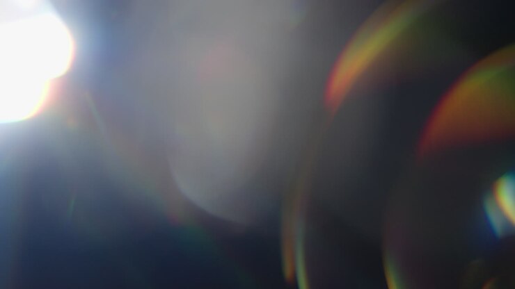 Rainbow Color From A Real Prism Light Leaks Effect Lens Flare Overlay