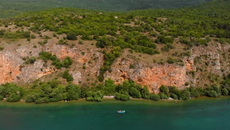 toma aérea de la costa de macedonia