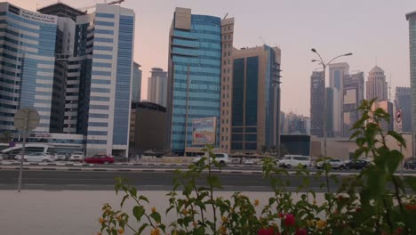 west bay skyscrapers in doha qatar sunset shot taken from sheraton park