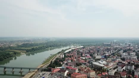 Vista-Aérea-Del-Distrito-De-Brcko,-Bosnia-Y-Herzegovina