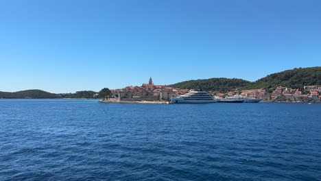 korcula city town croatia balkans adriatic sea