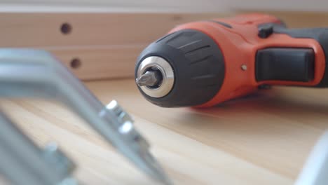 power drill and woodworking tools