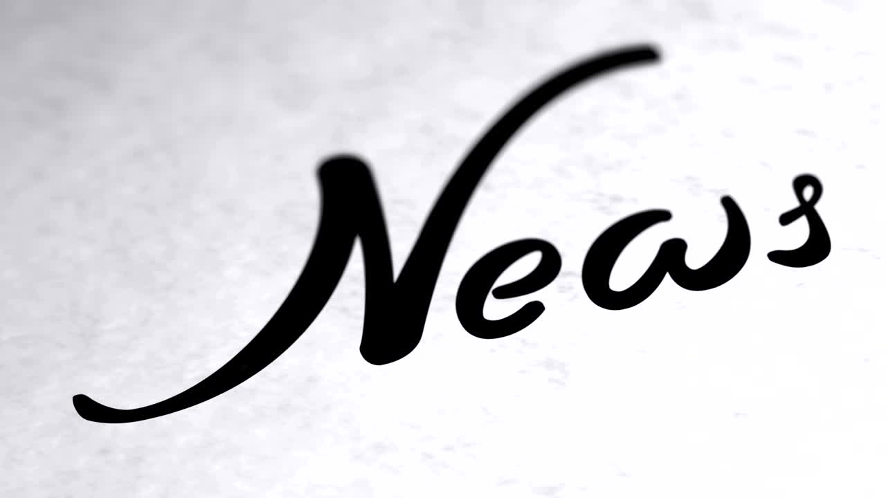 Notizie sulla pagina. Filmato in loop con risoluzione 4K.