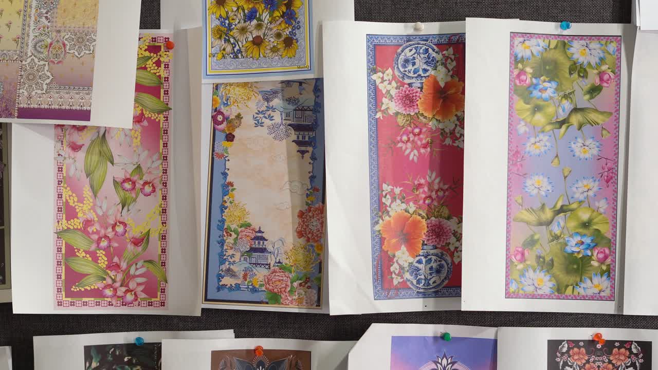 Pattern And Colour Concepts For Clothing Designs In A Garment Production Factory In Pakistan