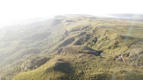 aerial view of a dramatic clifftop landscape