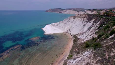 Aerial View of Scala dei Turchi in Sicily, Italy