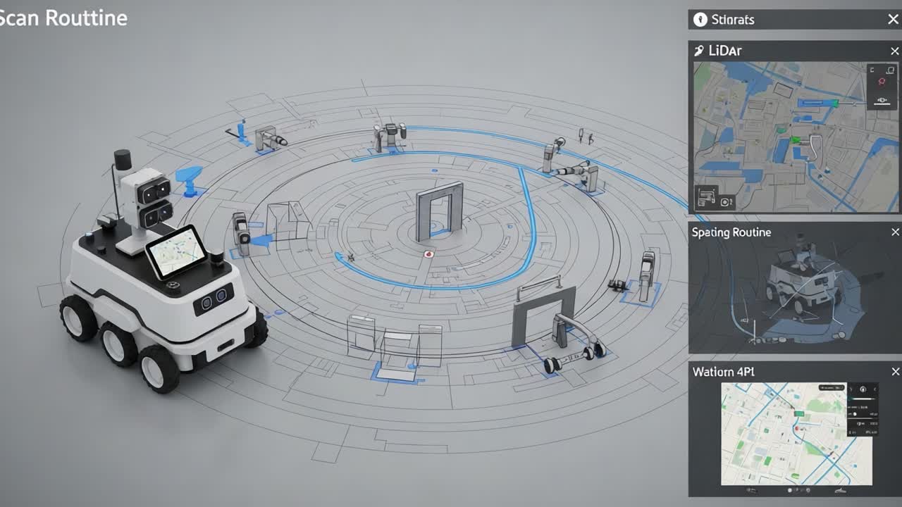 Advanced Robotic Navigation Utilizing LIDAR and Spatial Mapping Technologies for Efficient Scanning and Environment Interaction in Autonomous Systems