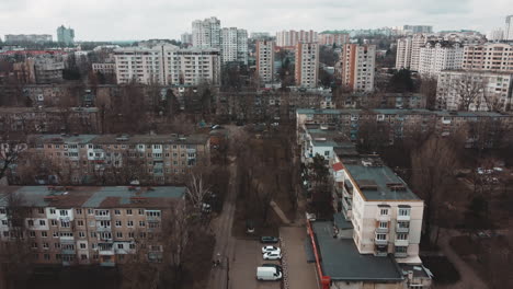 aerial view of the city of chisináu, capital of moldova