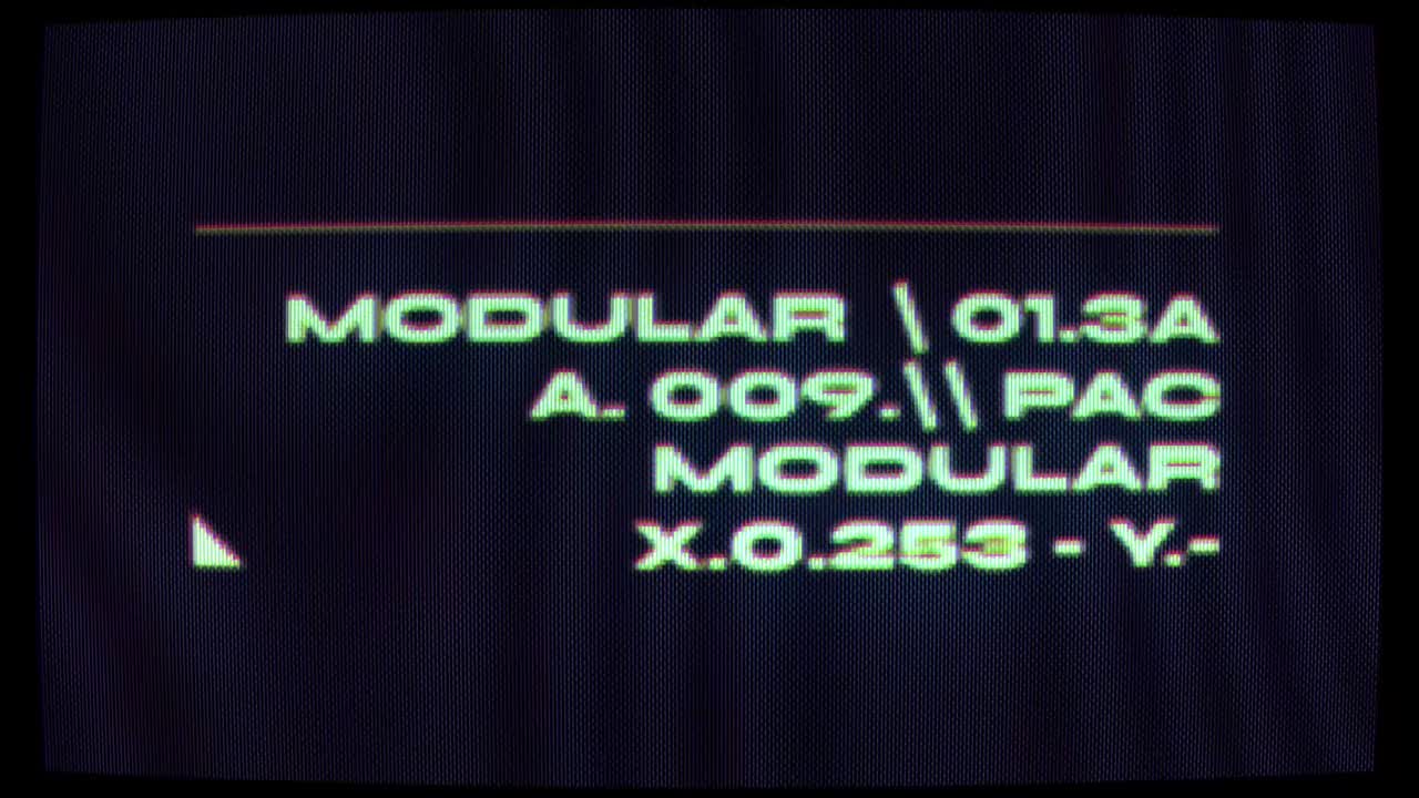 Animación de Texto Tipográfico CRT Retro en Pantalla Negra