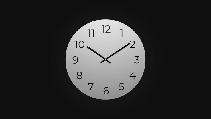 Clock Counting Down 24 Hour Day Fast Speed Time-lapse 4K HD