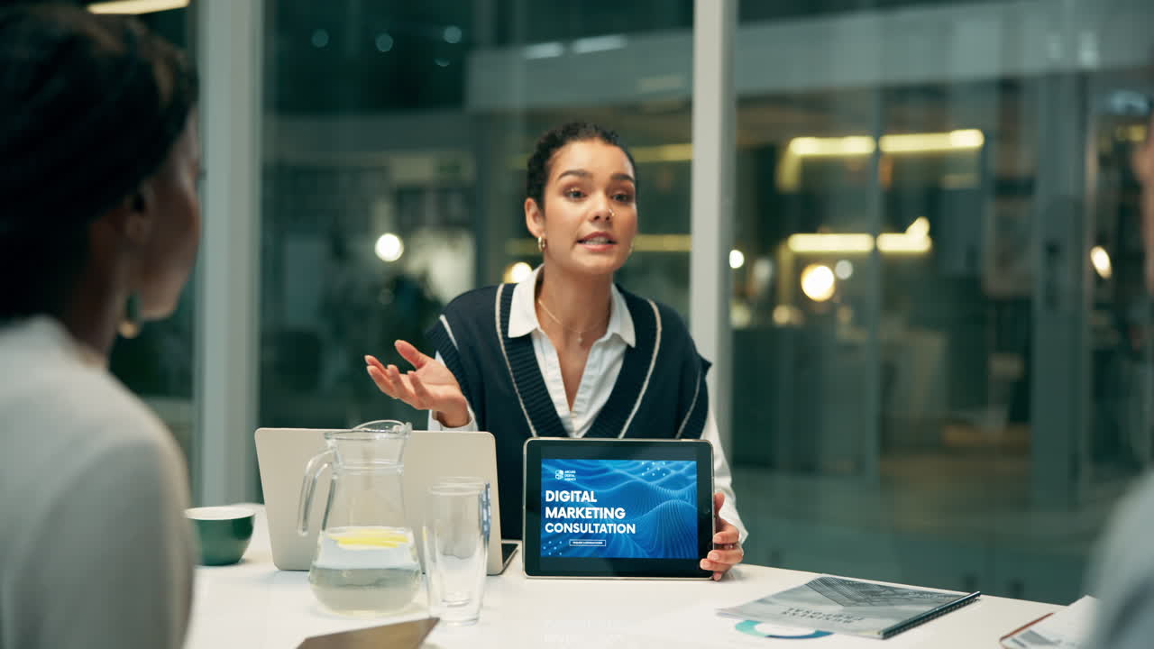 Business meeting on digital marketing consultation