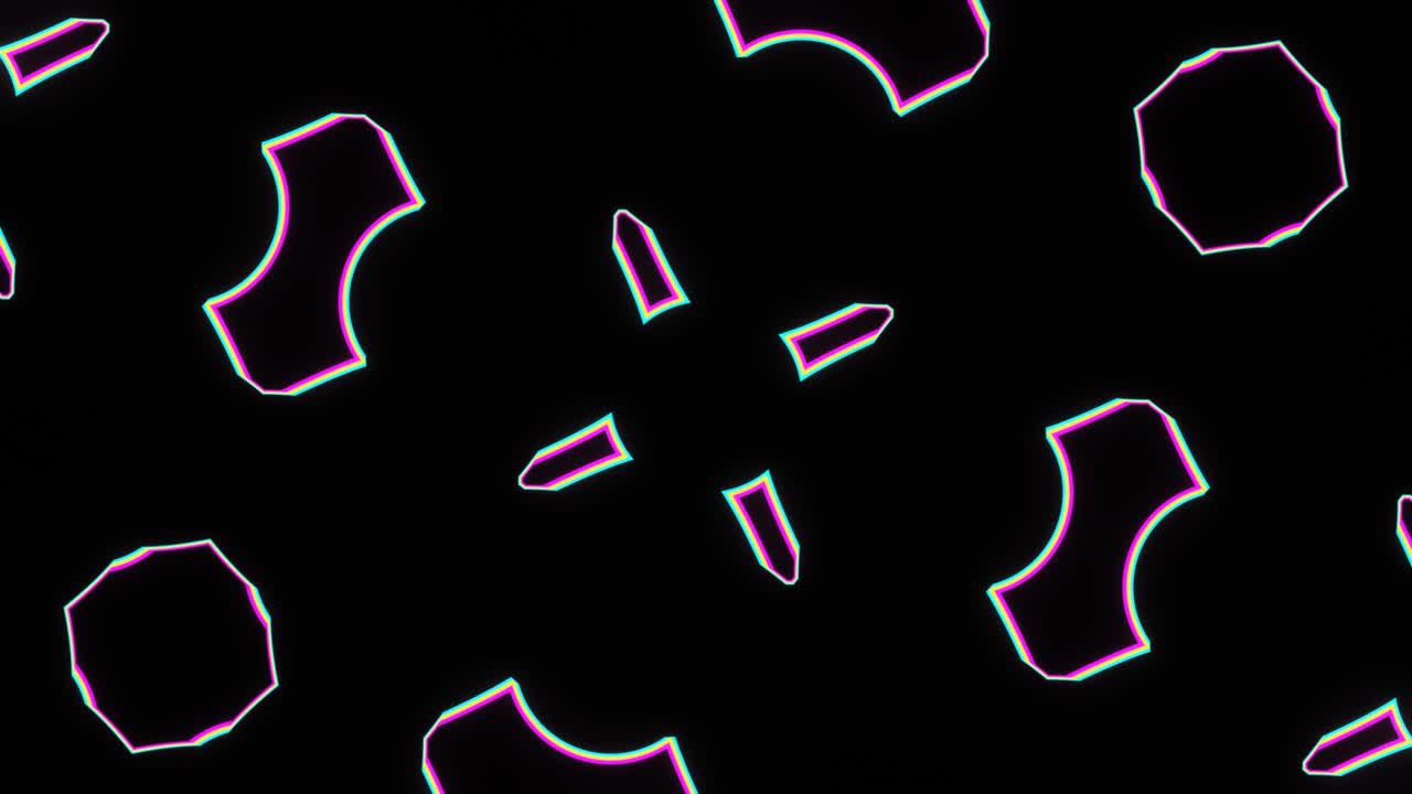 caleidoscopio de bucles multicolores abstractamente brillante