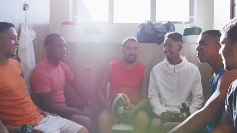 Group-of-soccer-players-in-the-locker-room