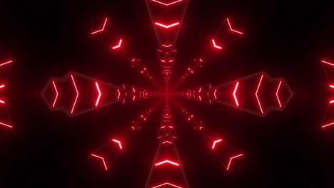 imágenes de túnel de neón rojo