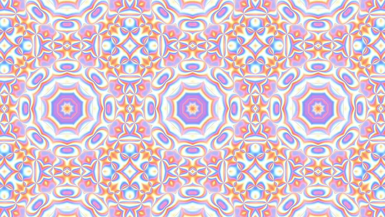 Abstract 3d rendered waving liquid holographic mosaic. Simple seamless loop motion graphic foil background