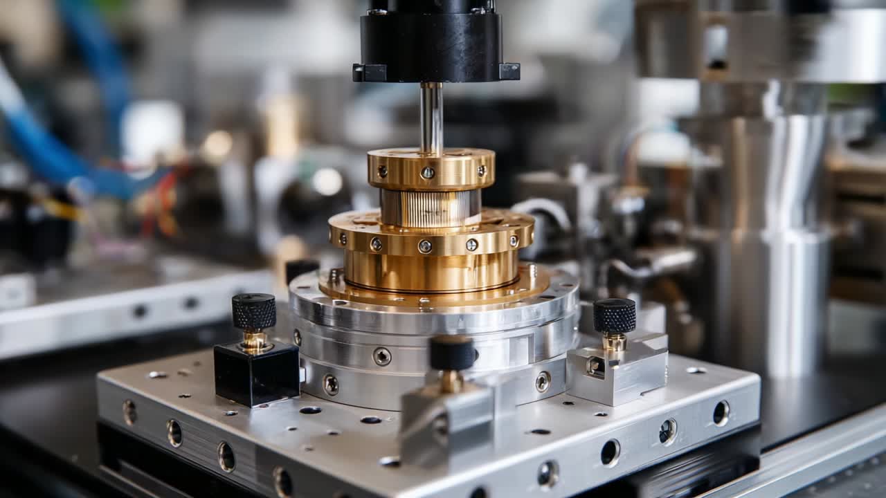 Precision Engineering in Focus: A Detailed Examination of a Sophisticated Mechanical Apparatus Featuring High-Quality Components and Advanced Design, Highlighting the Intricate Workings of Modern Machinery
