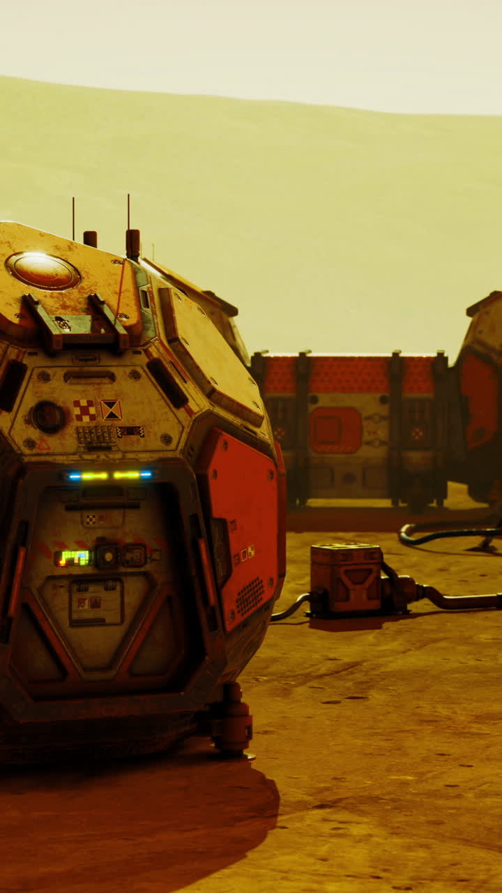 Exploration habitat structures on the surface of mars during a dust storm