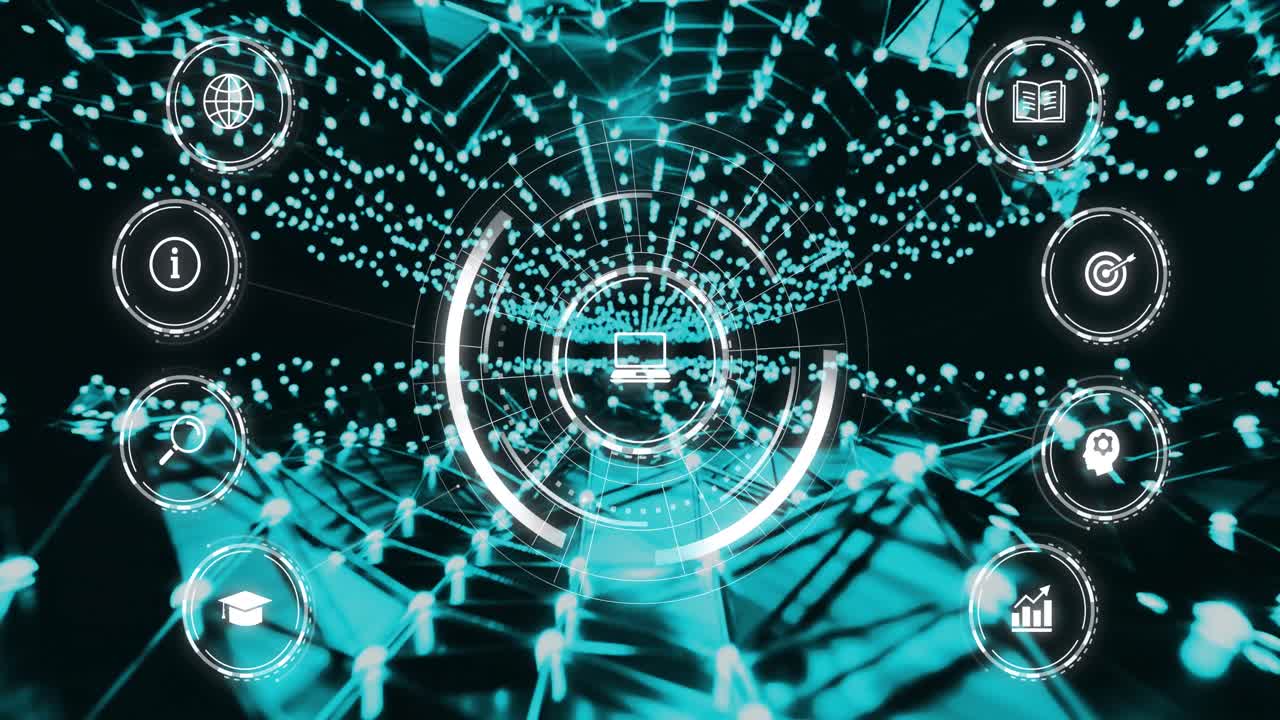 연결의 메쉬에 대한 ai 데이터 처리 및 아이콘의 애니메이션