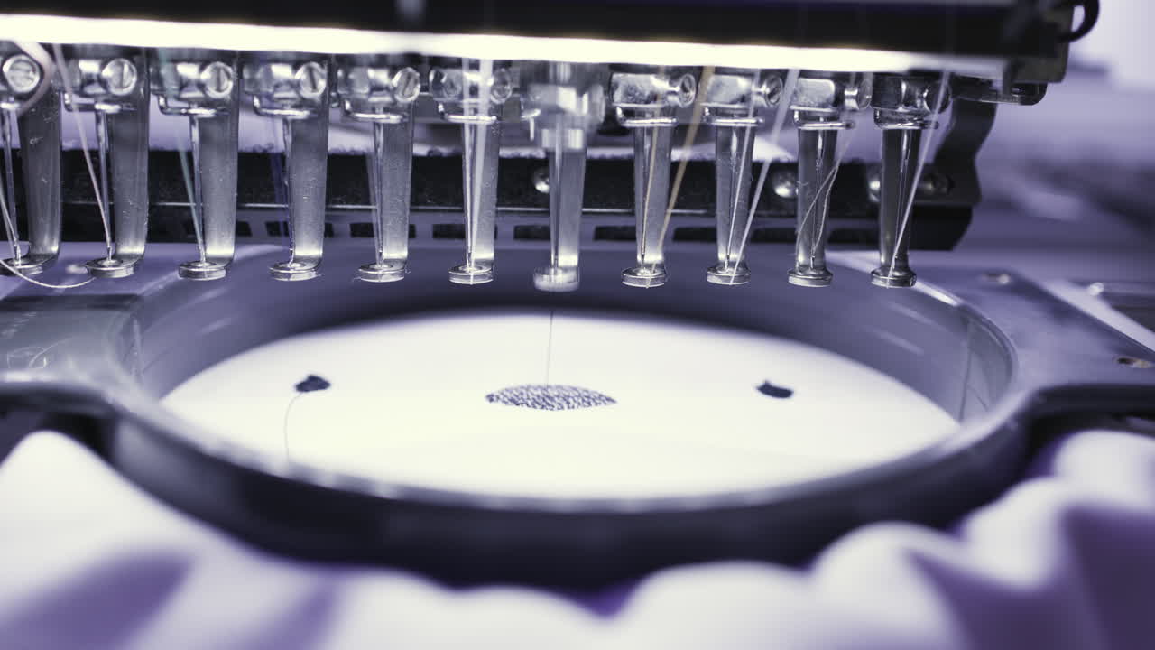 Embroidery Machine in Action