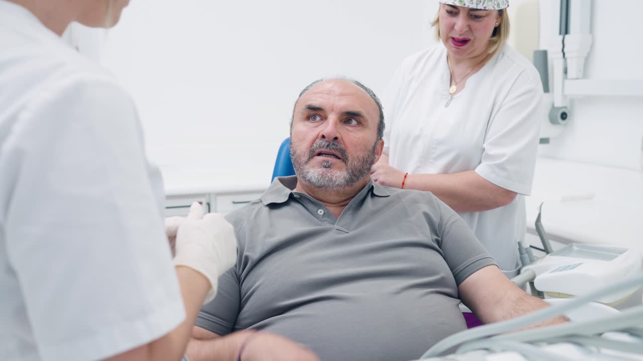 Dental checkup at the clinic