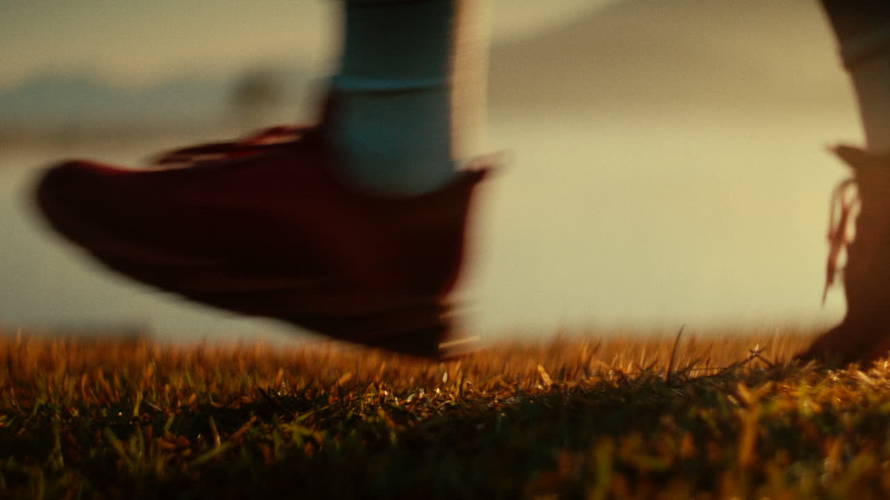Running by the Lake at Sunrise