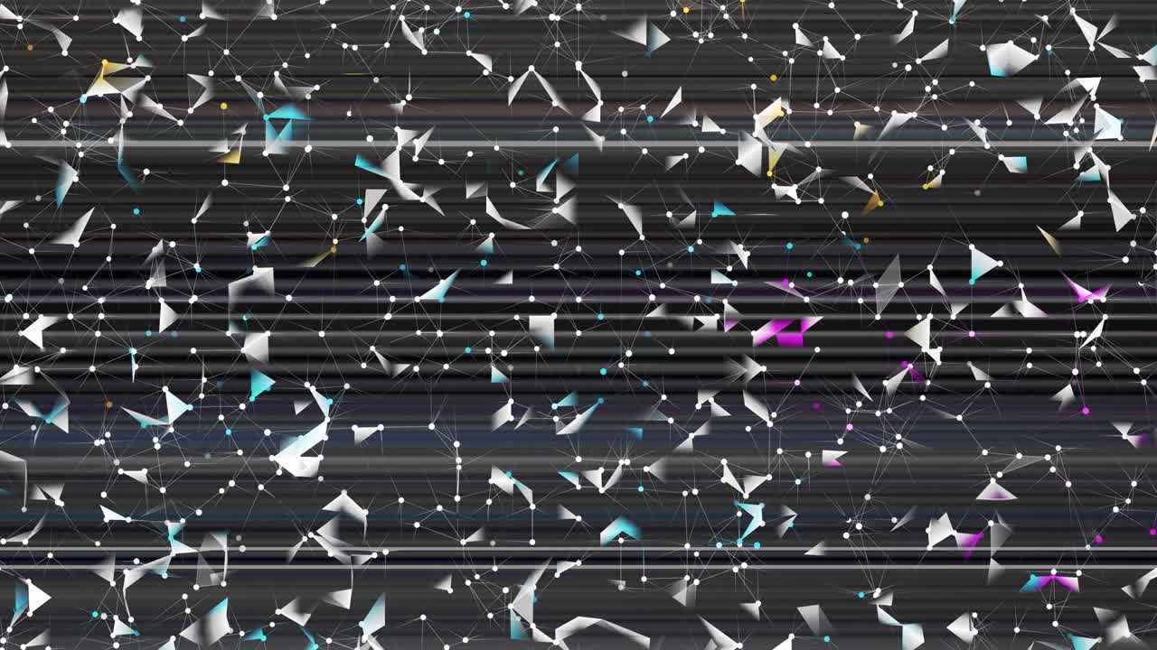 현대적인 모양의 추상적인 애니메이션 컬러 루프