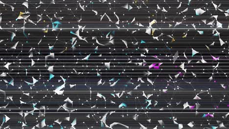 abstract animation of modern shapes color loop