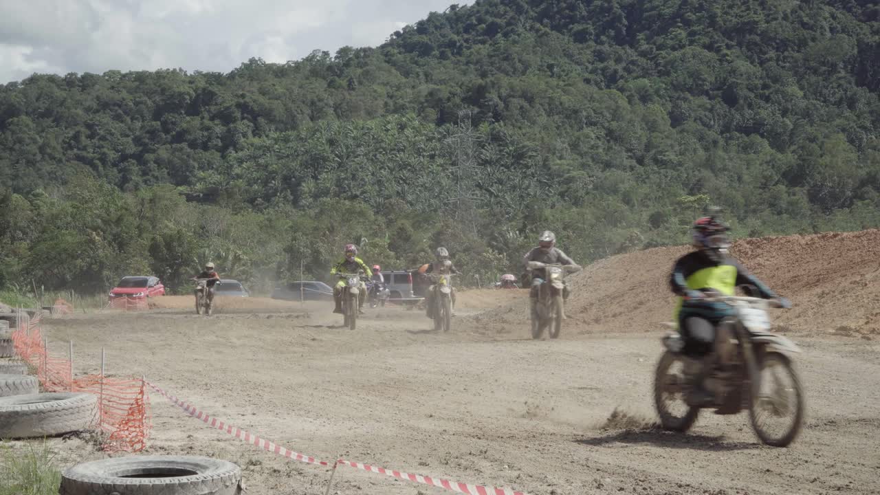 Serikin Bau Dirt Bike Race,Kuching,Borneo.