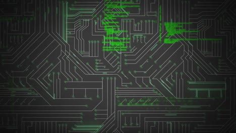 data on black circuit board