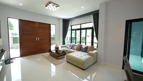 clean and shiny modern comtemporary open plan home decoration