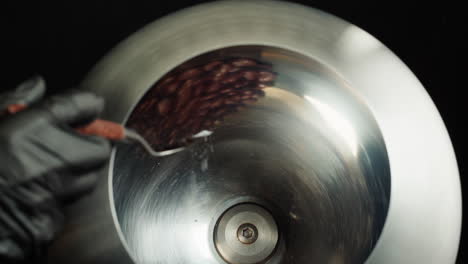 rotating stainless steel container for food processing