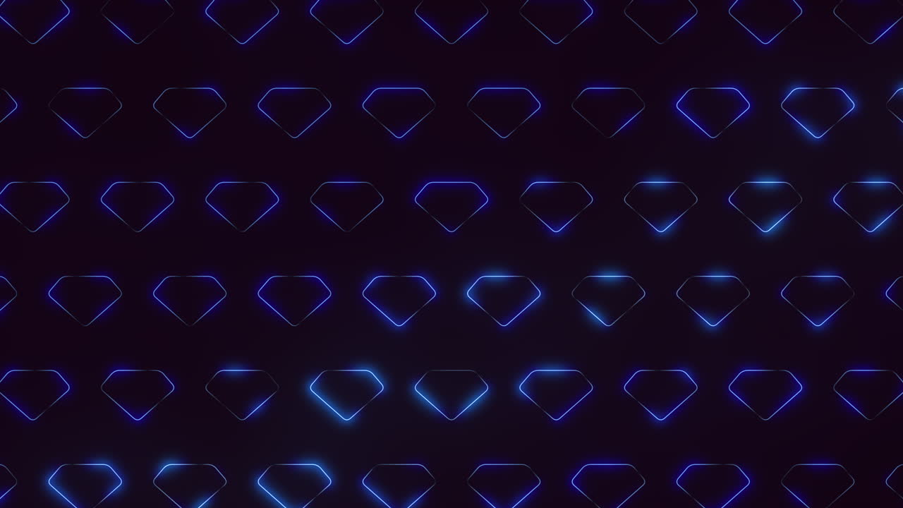 A futuristic design featuring a grid of glowing blue dots on a black background. The dots overlap, producing a 3D effect, creating a visually captivating and high-tech aesthetic