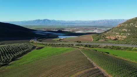 the riebeek valley on an afternoon winter sun