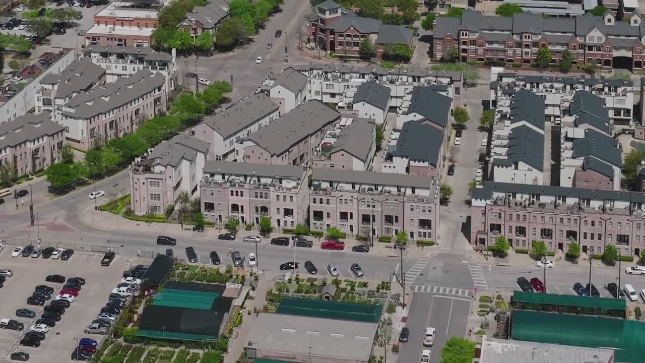 Vista del centro di Dallas, Texas, che cattura gli edifici e le strade della città