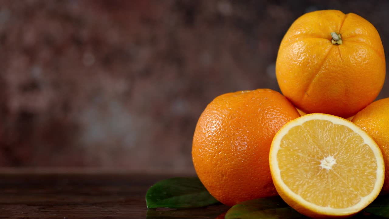 Arance profumate con vapore fresco.