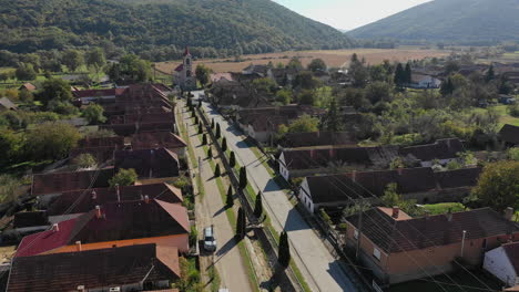 beautiful aerial view village hungary perkupa